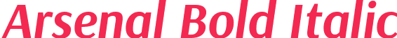 Arsenal Bold Italic